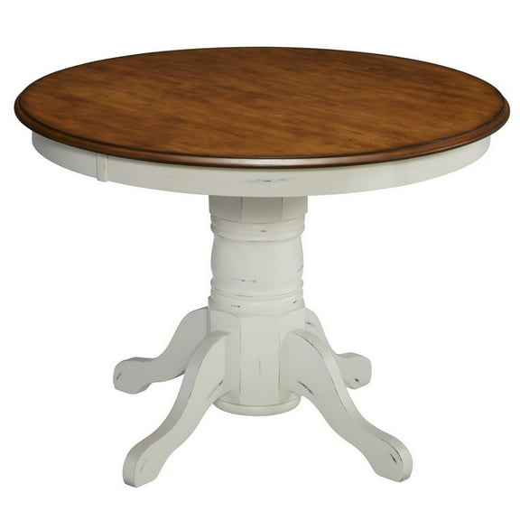 Homestyles French Countryside Wood Dining Table in Off White