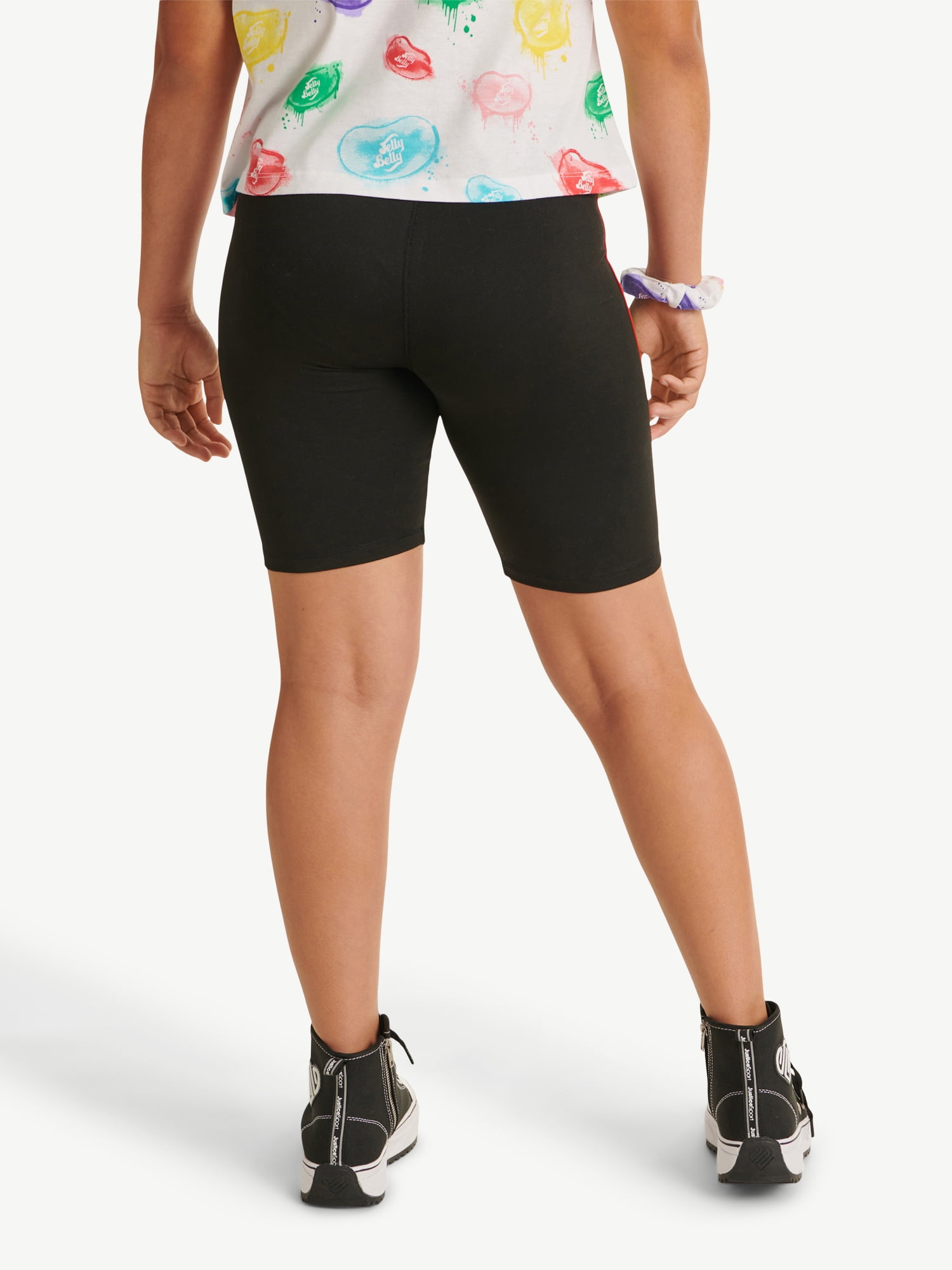 Justice x Jelly Belly Girls Sugar and Stripe Bike Short, Sizes XSXLP