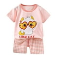 thumbnail image 1 of Ensemble de Pyjamas pour Tout-Petits Chandail Cartoon Col Rond Doux Pyjamas pour Enfants Vêtements de Maison Garçons Taille 3-4 Ans, 1 of 3