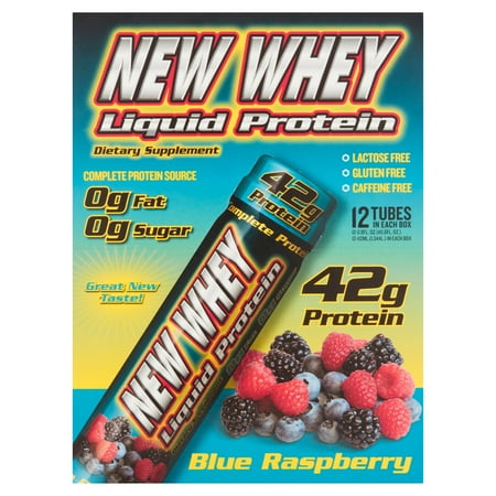 New Whey Protein Drink, 42 Grams of Protein, Blue Raspberry, 3.8 Oz, 12 Ct
