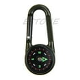 thumbnail image 4 of Outdoor Multifunctional Hiking Metal Carabiner Mini Compass Thermometer Keychain, 4 of 11
