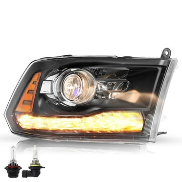 Factory Projector Headlights W/ LED DRL For Dodge Ram 1500/2500/3500 2013-2018