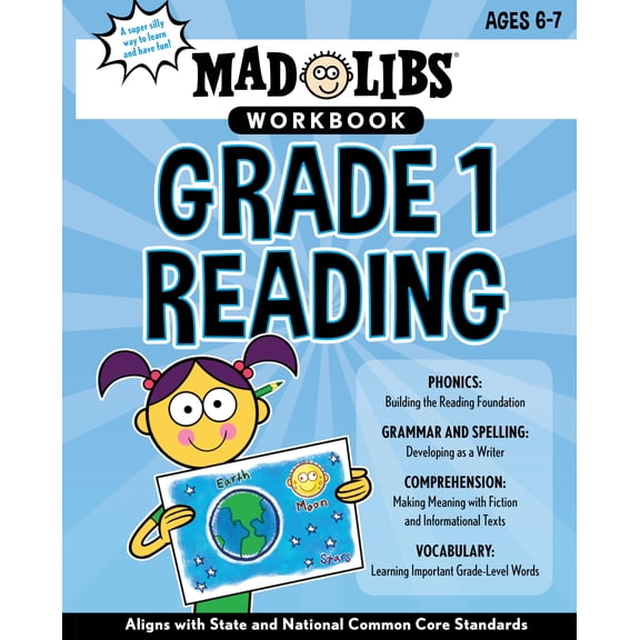 Pre-Owned Mad Libs Workbook: Grade 1 Reading: Aligns with State and National Common Core Standards (Paperback) 0593096150 9780593096154