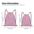 thumbnail image 5 of Yiaed Cute Watermelon Flamingo Print Drawstring Bags Drawstring Backpack Bulk String Back Pack Gym Sport Bag-Medium, 5 of 5