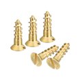 thumbnail image 1 of Tornillos para madera Unique Bargains latón M6 x 20mm 20uds cabeza plana Autorroscante Avellanado, 1 of 6