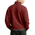thumbnail image 3 of Hearthz Mens 1/4 Zip Sweatshirt Waffle Knit Mens Long Sleeve Shirts Casual Loose Athletic Mock Neck Knitted Sweaters Pullover, 3 of 3