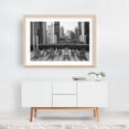 thumbnail image 5 of Take a Seat 01 B&W - Manhattan New York Photography Oak Framed Wall Art Print 24 x 36 inches, 5 of 6