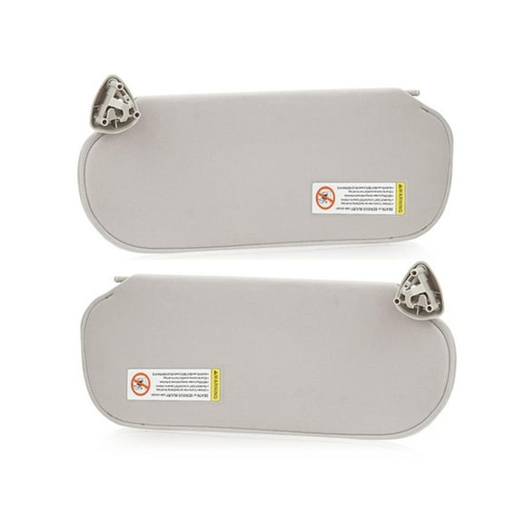 Left Driver & Right Passenger Side Car Sun Visor Shade Replace 84054695 84054688 With Makeup Mirror For Chevrolet 2009-2019 GMC Savana 1500 2500 3500 4500-Driver and codriver-grey