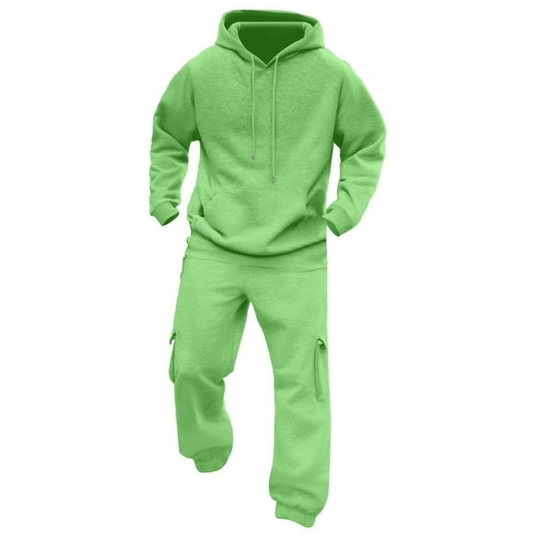 Vaquish 2 セットhoddie and joggers Txeol Mens Fleece Joggers and Hoodie Set 2 Piece Solid Color