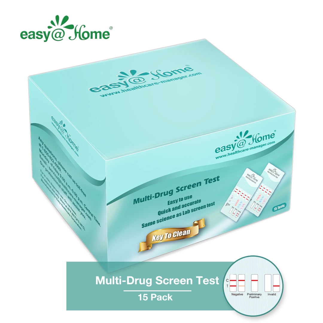(15 Pack) EasyHome 5 Panel Instant Urine Drug Test EDOAP754 Walmart