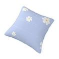 thumbnail image 3 of YFYANG Square Decorative Throw Pillow Case (Without Pillow Insert), Vintage Daisy Floral Bedroom Sofa Car Cushion Cover, 18"x18", 3 of 9