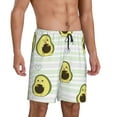 thumbnail image 3 of Rocae Avocado of a Hear for Men's Soft Sleep Pajama Shorts, Waistband and Pockets, 3 of 9