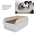 thumbnail image 4 of CAJA de Para Gatos Cerrada de Acero Conpa inoxidable, Bandeja de de metal inodoro antisalpicaduas, 4 of 7