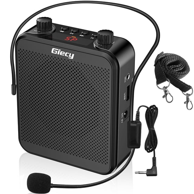 Amplificador de voz Giecy 30W portátil con micrófono con cable