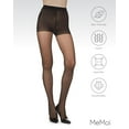 thumbnail image 6 of MeMoi Control Top Pantyhose with Backseam & Cuban Heels - Womens - Female (Small, Black/Black), 6 of 7