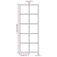 thumbnail image 4 of vidaXL Wall Mirror Black 100x40 cm Metal, 4 of 4
