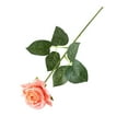 thumbnail image 6 of wirlsweal Artificial Flower with Green Leaves Realistic Looking Multiple Layers Petals Real Touch Rose Branch Stem Simulation Flower Decoration Home Decor, 6 of 10
