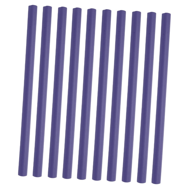 Unique Bargains 10 Pcs Durable Convenient Heatless Bendy Hair Roller for Women 9.45" Length Purple