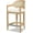 Ivory White, variant on Americana 26" Cane Back Counter Height Bar Stool Taupe Beige