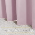 thumbnail image 6 of NICETOWN Short Blackout Curtains for Kitchen Modern Solid Grommet Noise Reducing Privacy Drapes, W52 x L54, Baby Pink, Set of 2, 6 of 7