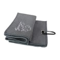 thumbnail image 2 of Toalla de limpieza de palos de golf, toalla de golf para bolsas de golf para mujeres, hombres, práctica de gimnasio Gris Zulema toallas de golf, 2 of 8