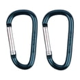 thumbnail image 3 of Coghlan's 6mm Anodized Aluminum Spring-Loaded Carabiner 2-Pack - Lightweight Camping & Hiking, 3 of 5