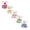 Z2-Bundle Red 1PCS & Pink 1PCS & Blue 1PCS & Green 1PCS & Yellow 1PCS, variant on enyan Toddler Girls Outfit Summer Fruit Print Short Sleeve T-Shirt and Shorts 2 Piece Set Yellow, 12-18 Months
