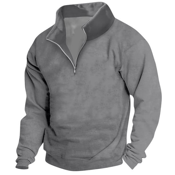 Men's Premium Fleece Pullover with Half-Zip Closure, Soft and Warm, Ideal for Casual and Outdoor Wear