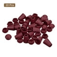 thumbnail image 3 of Unique Bargains 20Pack Plastic Cord Lock Bell End Stopper Cord End Lock Rope Fastener, Dark Red, 3 of 5