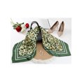 thumbnail image 5 of INSPIRE CHIC Women Leopard Print Square Scarf 35" Large Satin Silky Head Wrap Neck Scarves Bandanas Green 90x90cm/35.4x35.4inchs, 5 of 6