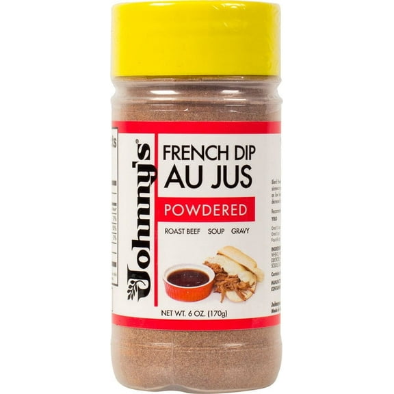 Pack of 6, Johnnys Fine Foods Au Jus Powdered, 6 oz