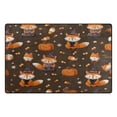 thumbnail image 2 of Non-Slip Area Rug 31"x20" Indoor Washable Floor Mats Carpet Printed for Living Room, Bedroom, Home Decor Cute Foxes in Cute Costumes, 2 of 7