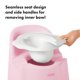 thumbnail image 2 of Asiento de inodoro OXO Tot Blossom con protector contra salpicaduras, 2 of 6