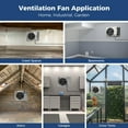 thumbnail image 6 of ALORAIR 780CFM Crawlspace Ventilation Fan with Humidistat, IP55 Rated Basement Stainless Steel Exhaust Fan, Built-In Isolation Net 9.13 Inch Foundation Vent Fan for Crawl Space,Garage,Attic,Grow Tent, 6 of 8