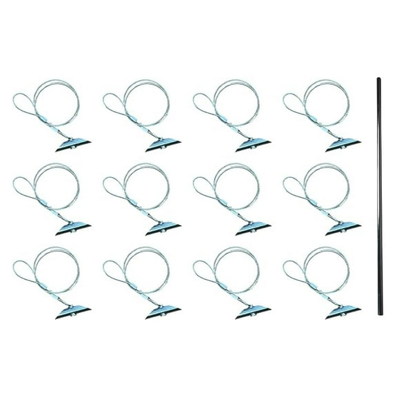 3.5" Chisel Earth Anchors with Drive Rod, 12 Pieces