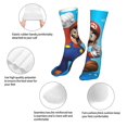 thumbnail image 6 of Lsque Mario Print Women's Men's Novelty 16in Crew Socks Cotton Socks Knee High Socks for Walking,Running,Nurses,Pregnancy, 6 of 6