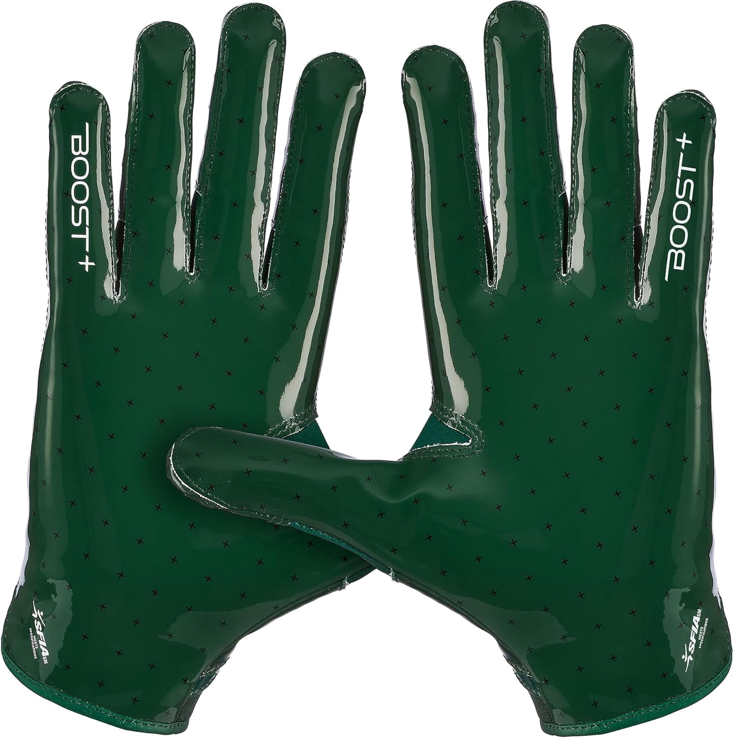 Football Gloves Solid Stealth 6.0 Boost Plus Sticky Receiver Gloves - Men's and Youth Sizes