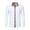 White, variant on Dress Shirts for Men Retro Ethnic Graphic Button down Office Work Shirt Casual Summer Lapel Long Sleeve Vacation Tops White S