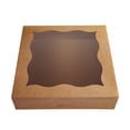 thumbnail image 1 of Cajas para panadería CHERRY, paquete de 15 unidades, 30 x 30 x 8 cm, con ventana de PVC Kraft, 1 of 7