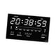 thumbnail image 1 of Reloj de pared digital elegante con función de fecha y temperatura, reloj despertador silencioso para escritorio/oficina Numero Blanco, 1 of 6