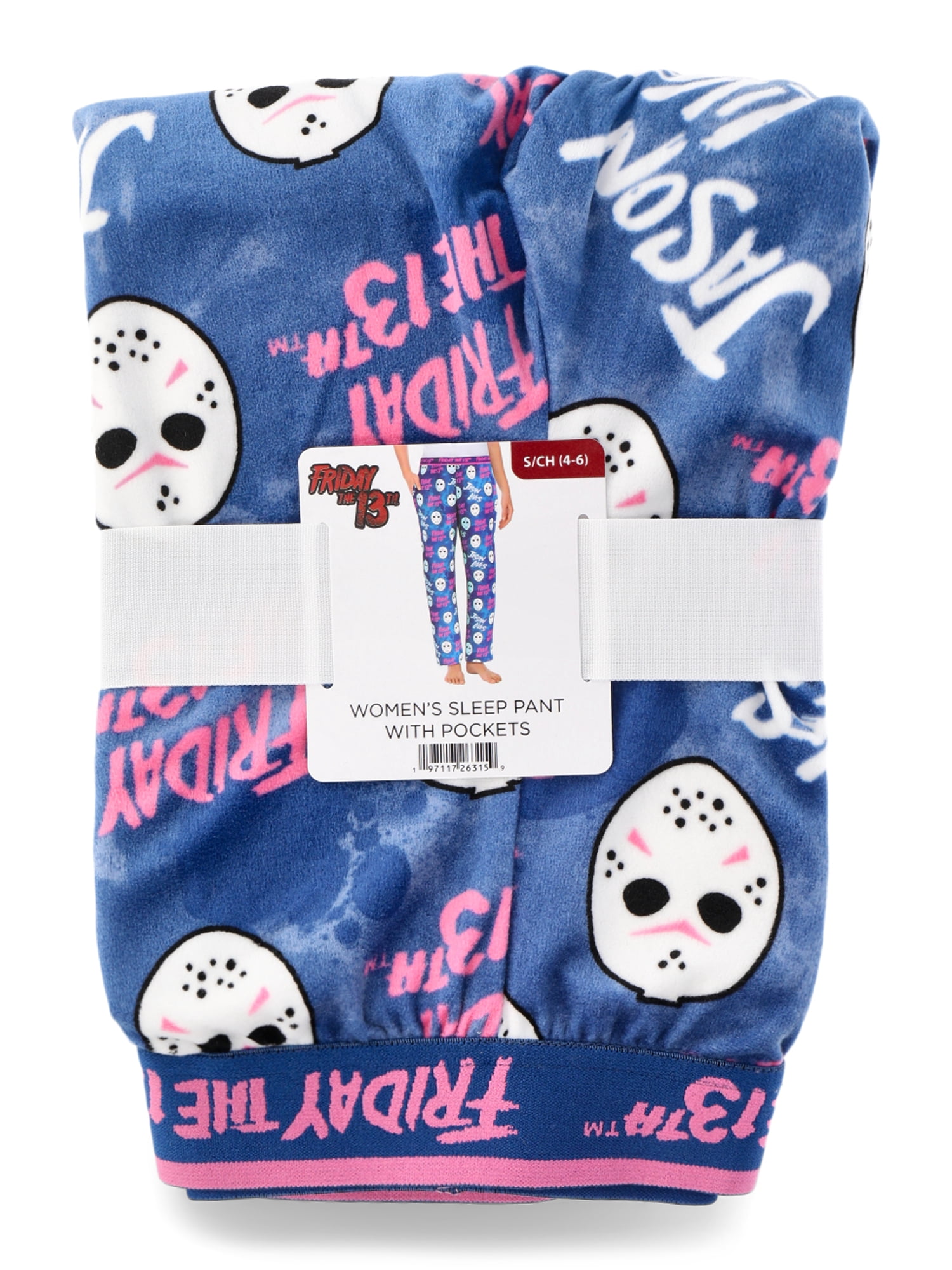 Friday the 13th Women's Print Velour Sleep Pants, Sizes XS-3X