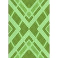 thumbnail image 1 of Ahgly Tapis Rectangulaire Lavable en Machine Intérieur Transitionnel Vert Lime Foncé, 6 Pieds x 9 Pieds, 1 of 7