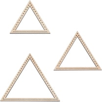 3 Sizes Multi-Craft Weaving Loom Kit Triangle Shape Wooden Beginner Weaving Loom Frame Tapestry Craft Loom Kit DIY