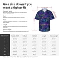 thumbnail image 5 of Bingfone Men's Short Sleeve Button Down Shirts Hawaiian Turtles Printed Beach Shirt, 5 of 7