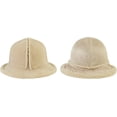 thumbnail image 4 of CoCopeaunts Solid Bucket Hat for Women Solid Suede Lamb Hair Warm Winter Hats Outdoor Sunscreen Reversible Double Sided Wear, 4 of 8