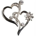 thumbnail image 2 of Unik Occasions Bouquet Jewelry, Angled Double Hearts, 2 of 2