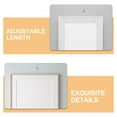 thumbnail image 3 of 4 Sets Adjustable Picture Hanging Wire System With Rope And Rail Hooks For Art Frames Mirrors Picture Hanging Wire Kit Easy Installation, 3 of 8