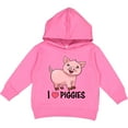 thumbnail image 2 of Inktastic I Love Piggies Cute Pig Toddler Hoodie, 2 of 4