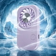thumbnail image 6 of Handheld Portable Fan, Rechargeable Mini Fan with 5 Wind Speeds, Small Personal Fan Travel USB Powered, Pocket Fan for Home Office Outdoor Cooling Use, 6 of 7
