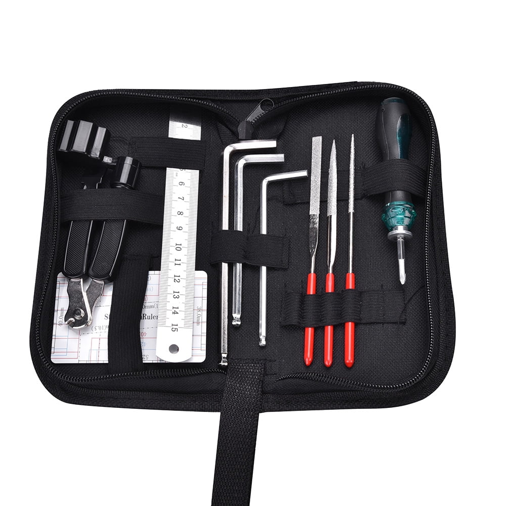 Yosoo Guitar Repair and Maintenance Tools Accessories Kit Portable Bag, Guitar Wrench,Guitar